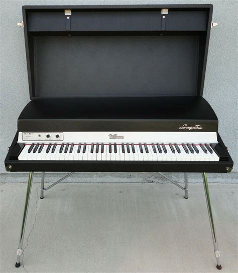 Designed in 1946—as a piano surrogate for practice, education, and army entertainment—the <b>Rhodes</b> piano was marketed by guitar manufacturer <b>Fender</b> from 1956. . Fender rhodes mark 1 stage 73 for sale